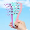 Naturally Fluffy Z-Shaped Hair Styling Comb Women Girls Style Seam Wide Tooth Combs Professional Salon Barber Hairdressing Comb
