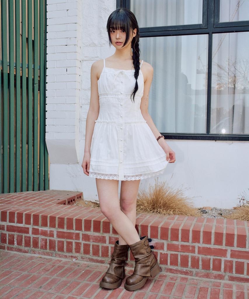 ZEROPLANET Lucia Sleeveless Mini Dress [White]