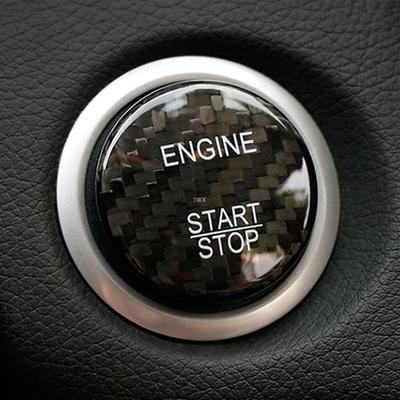 Autocollant de revêtement d'habillage d'anneau de bouton poussoir de commutateur d'arrêt de démarrage de moteur de voiture pour Mercedes Benz ABC GLC CLA GLA ML GL classe W176 W205 W166