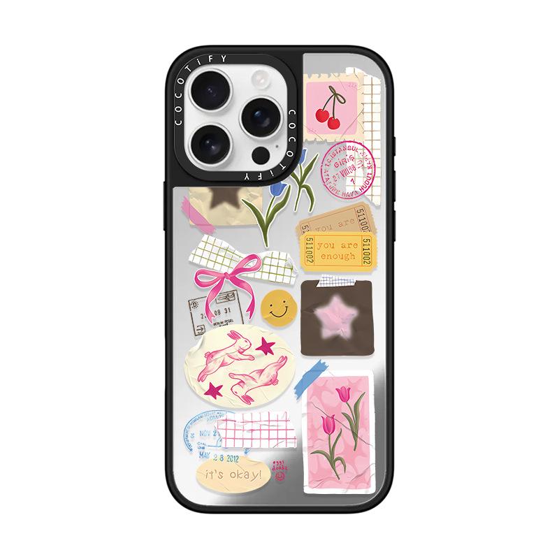 For IPhone for Apple 16promax Phone Case 16pro/16plus/14 Smiley Face Label 16 Trendy Brands