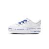 Air Force 1 07 Crib Skateboard Shoes White Blue Infant And Toddler CQ4564-100