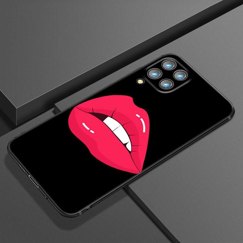 

Красивый чехол для телефона с красными губами для Samsung Galaxy A21 A30 A50 A52 S A13 A22 A32 4G A23 A33 A53 A73 5G A12 A31 A51 A70 A71 A72 Samsung A52