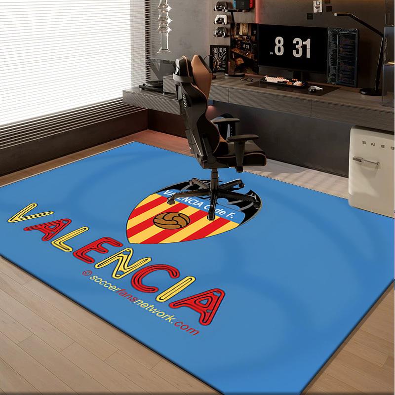 1PC rug Valencia Crest Design Carpet, Chair Rug,Area Rug for Office Bedroom living rooms bedroom, Doormat decor Christmas fan gifts