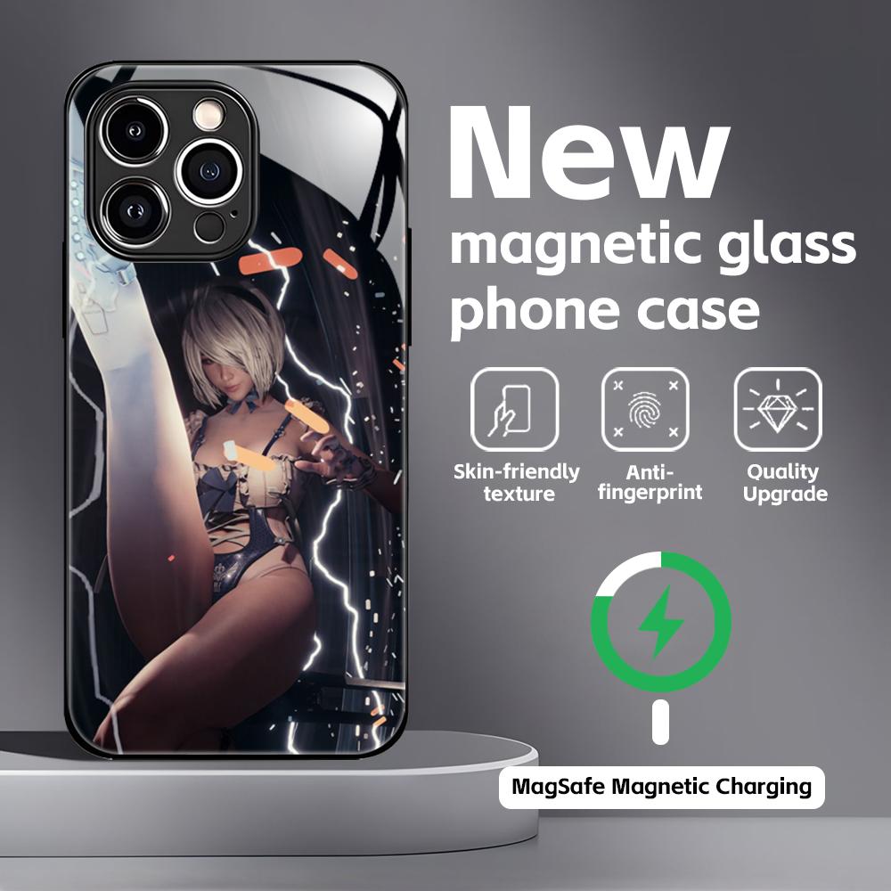 HOT GAME S-Stellar B-Blade Phone Case For iPhone 16 15 14 13 12 11 X XR XS 8 Plus Mini Pro Max Glass Magnetic Case iPhone 16 Pro