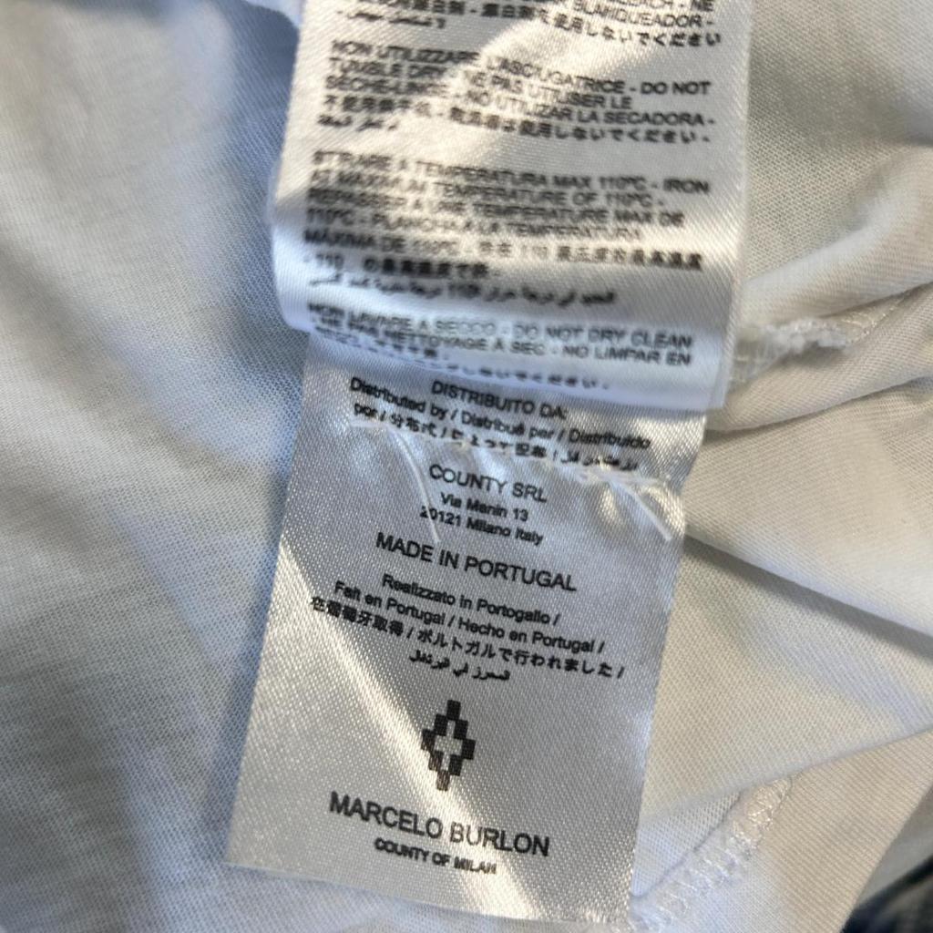 [USED] MARCELO BURLON Marcelo Feather T-shirt Worn by BTS V