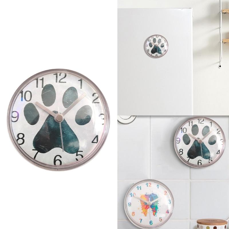 Digital Shower Clock Waterproof Wall Clock Suction Cup Bathroom Clock Suction Cup Wall Clock for Shower Washroom Kitchen