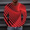 Men's T shirt Tee Graphic Gradient Crew Neck Clothing Apparel 3D Print Outdoor Daily Long Sleeve Print Fashion Designer Vintage