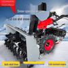 Compact Hand-Push Snow Sweeper for Efficient Road and Community Snow Removal
