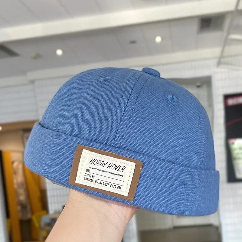 Jaro a léto Bavlněná Dokerka s písmenem Bezkrajná Čepice Prodyšná Čepice Beanie Nastavitelná Dokerka pro Dívku a Chlapce 15