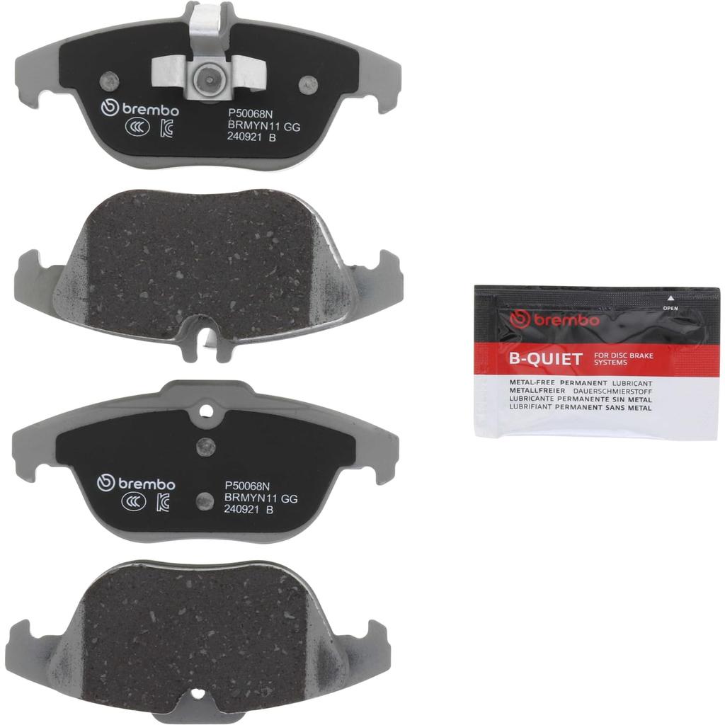 Brembo P50068N Premium Ceramic Rear Disc Brake Pad Set for A0054208120 Mercedes-Benz (BBDC) OE#