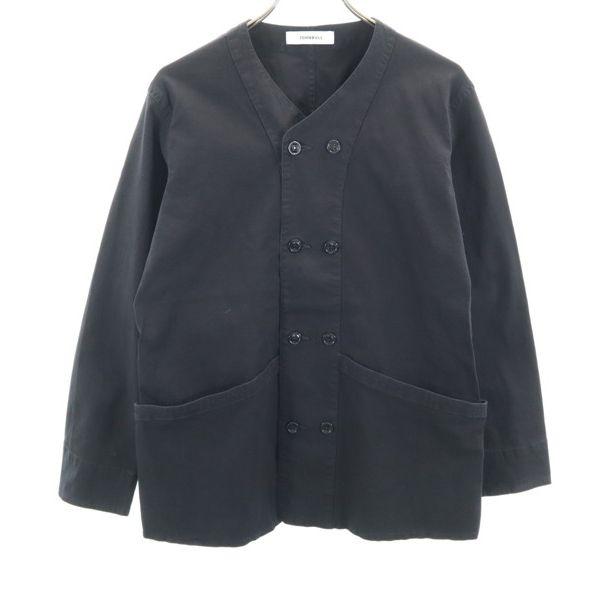 

неиспользованный Johnbull Overdying Блузон S черный Без воротника хлопок лен Мужской Б/у