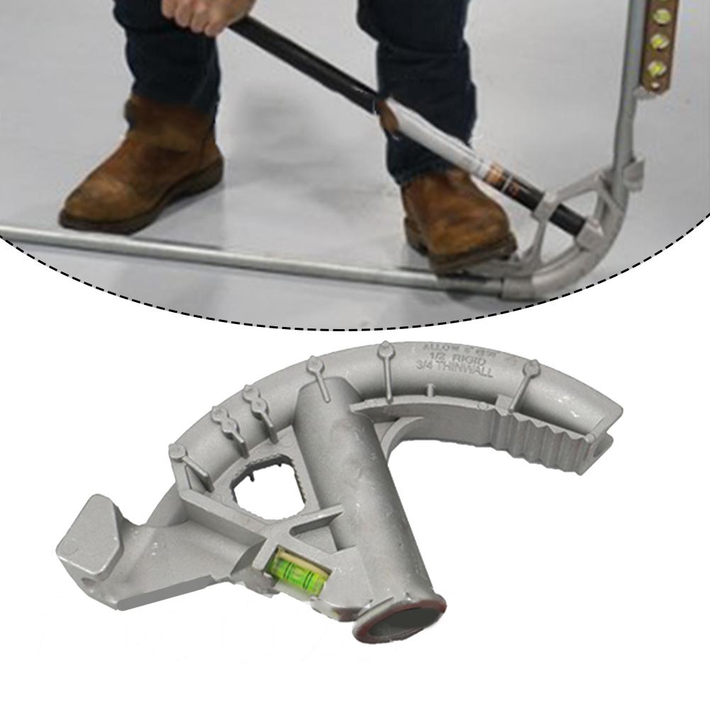 Conduit Hand Bender Tool Aluminum Manual Bending Head Embossed Sight Lines Light Brightness Note Inch Pipe Bar