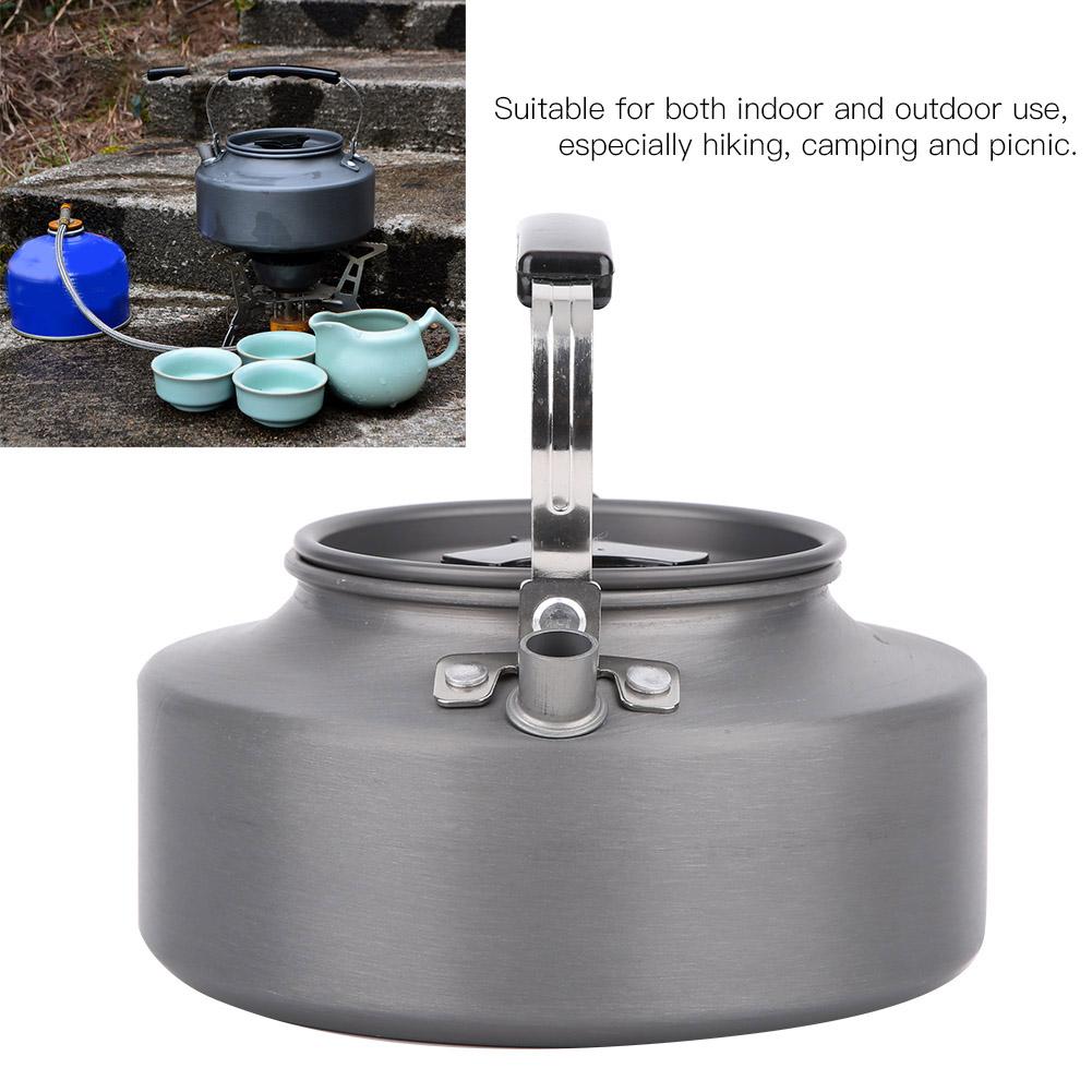 1.1L Outdoor Camping Hiking Kettle Water Kettles Portable Coffee Pot Teapot Picnic SetOutdoor Kettle