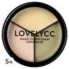 Lovely CC Magic Cover Cheat Concealer 12g, 10 3-Step Correcting, 5 Pcs