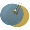 Kitchen Insulation Non-slip Mat Decorative Coaster 11cm Round PVC Placemat Teslin Hotel Western Mat