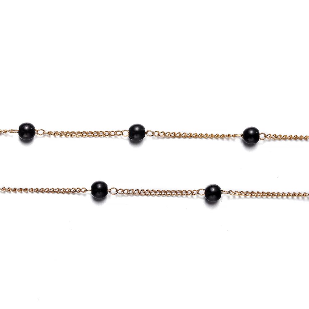 

DIY Зашифрованная жемчужная цепочка для ожерелья и браслета - Универсальная модная ключичная цепочка на метр 50 cm