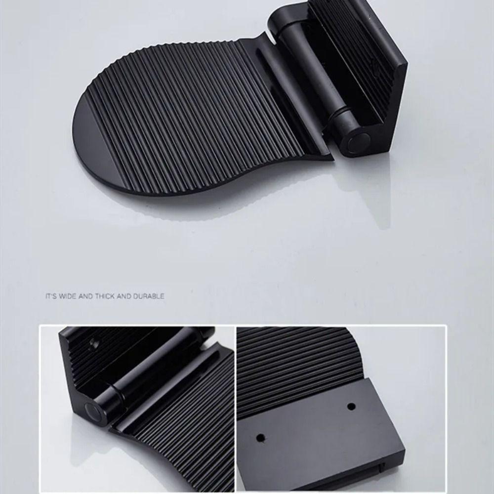 Aluminum Zinc Zinc Alloy Bathroom Pedals Wall Mounted Shower Footstool Stable Shower Foot Rest Shaving