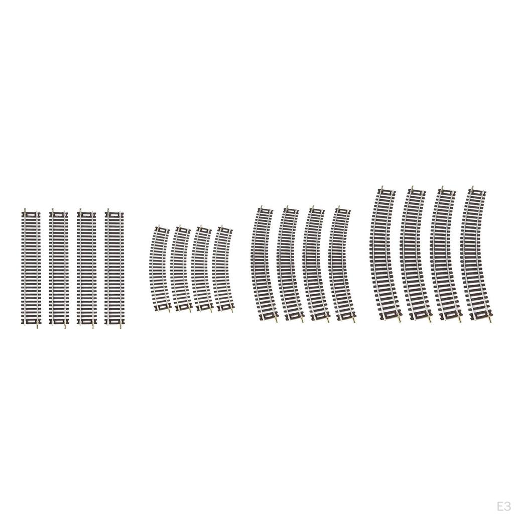 4 Pack HO Scale Train Track Elements for DIY Model Railways In 1:87