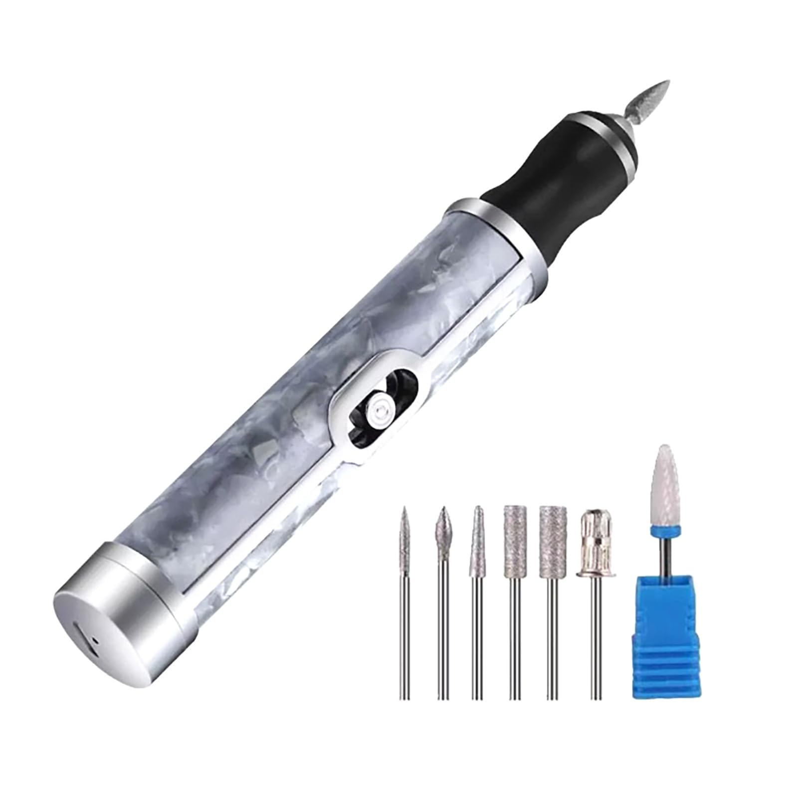 

Electric Nail Callus Nail USB 2 7 Powerful Electric Nail Callus Gray File, File, Polisher, Rechargeable, Speeds, Rollers, Power, File, Removal, серый