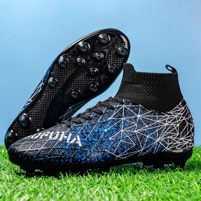 Unisex High-Top Fußballschuhe Bunt Outdoor Langstollen Sportschuhe Große Größe Jugend Sport Kinder Fußballschuhe