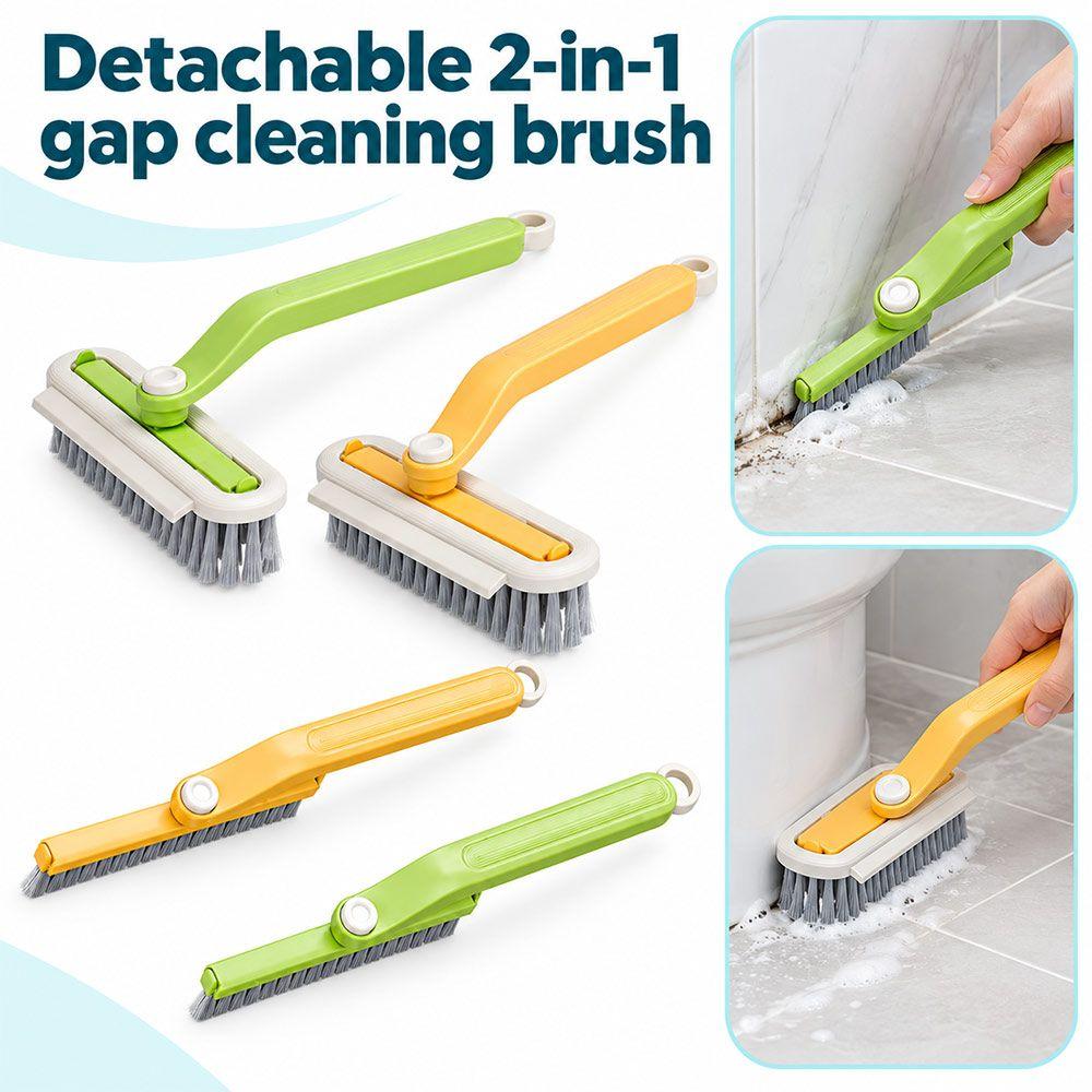 Detachable Crevice Brush 2in1 Toilet Brush New Gap Cleaning Brush Bathroom