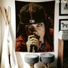 Billie Eilish Wandteppich Ästhetisches Wandbehang Bedruckter Stoffdecke Dekorative Wandteppiche für Schlafzimmer Wohnzimmer Heimdekoration