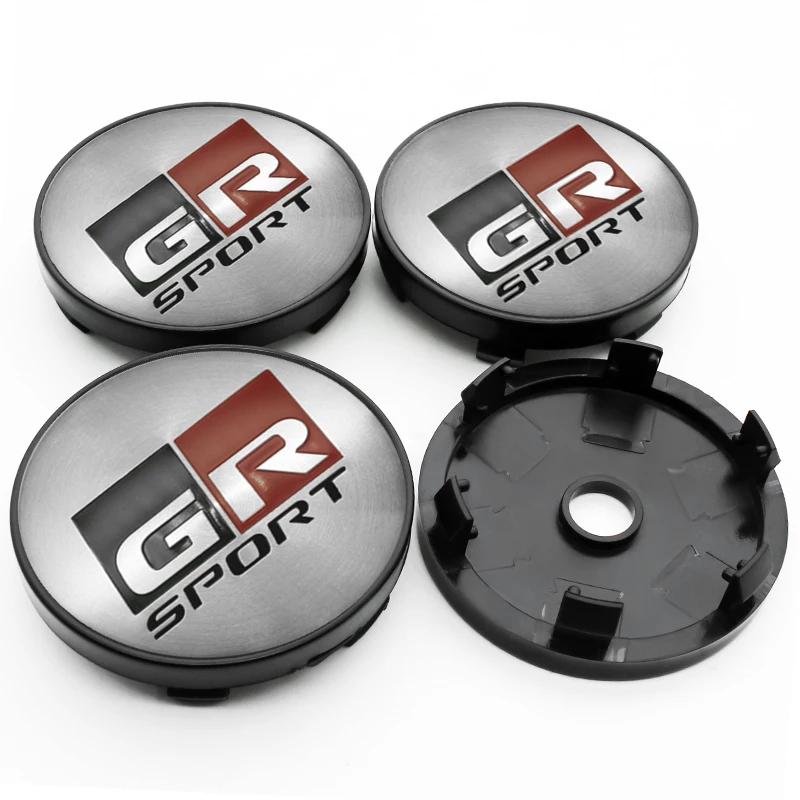 4 Pièces 56mm+60mm 57mm 62mm Cache-moyeu de Roue de Voiture Pour Toyota TRD Rav4 Yaris prius avensis Corolla Camry Autocollant Couvercle Accessoires