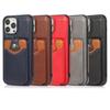 Luxury Leather Cards Case for iPhone 15 14 13 12 Mini 11 Pro X XS Max XR SE 2022 7 8 Plus Wallet Card Holder Phone Cover Bags