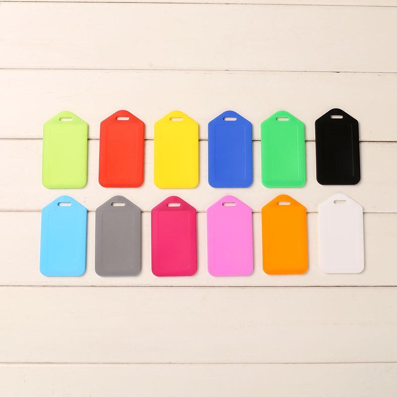 PP Plastic Airplane Luggage Tag - Travel Suitcase Name Badge and Boarding Pass Accessory
