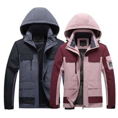 Couple Punching Jacket Autumn Thin Section Outdoor Pilot Hooded Jacket Mountaineering Jacket