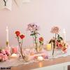 12/18pcs Transparent Cylindrical Plastic Vases Home Decor Flower-Wrapping Vases for Tabletop Decoration and Flower Cultivation