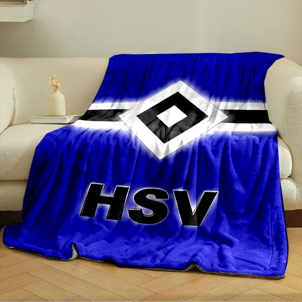 HSV Logo Blue Blanket for All Seasons Blanket Lunch Break Throw Gift