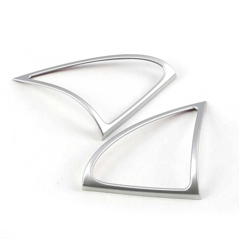 For Mercedes Benz E Class W213 2016 2020 Car Interior Door Audio Speaker Decorate Frame Trim Cover Ring Matte Silver Color Refit