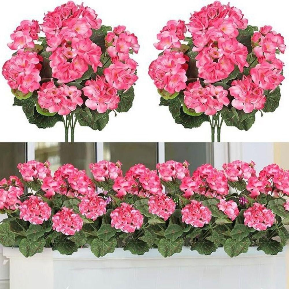 DIY Wreath Begonia Artificial Flower Silk Petals Faux Flower  Home Decoration