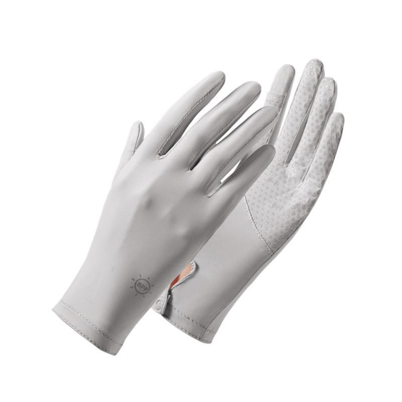 Ice Silk Sun Protection Gloves for Women Summer Outdoor UV Protection  Breathable Touch Screen  Anti Slip  Tram Sports and Cycling Gloves