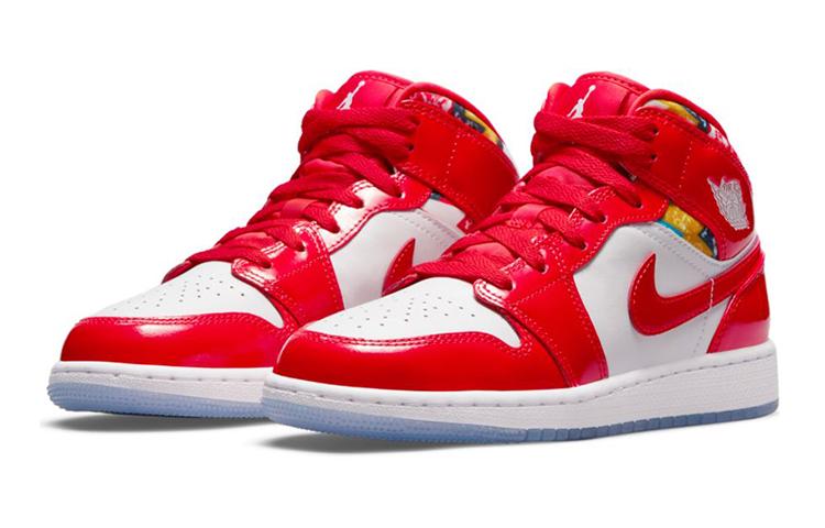Air Jordan 1 Mid SE GS 'Barcelona Sweater'