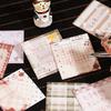 50sheets Grid Diary Series Light Retro Tearable Message Memo Sticker DIY Diary Scrapbook Planner Handbook Decorative Stickers