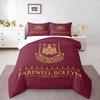 3 Piece Bedding Set West Ham Farewell Boleyn 1904 2016 Gold Crest Maroon Duvet Cover for Men Fan Gift