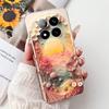 Soft Liquid Silicone Back Cover For Xiaomi Redmi Note 14 Pro Plus Phone Case Marble Gothic Style Bumper For Redmi Note 14 4G 5G