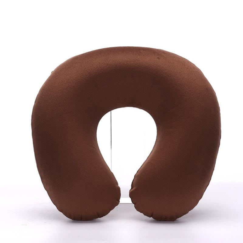 1PCS U-shaped Travel Pillow Car Pillow Air Flight Inflatable Pillow Neck Pillow Neck Support Pillow Cushion