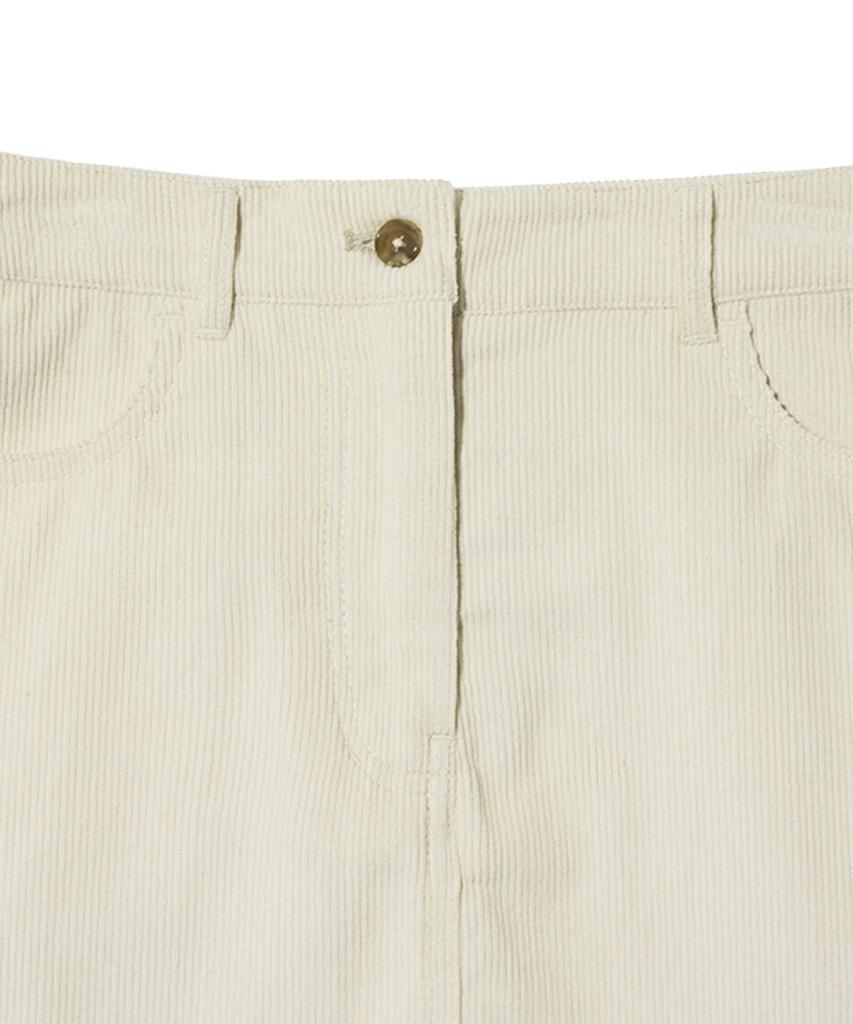 Yale Women'S Corduroy Short Skirt_Cream