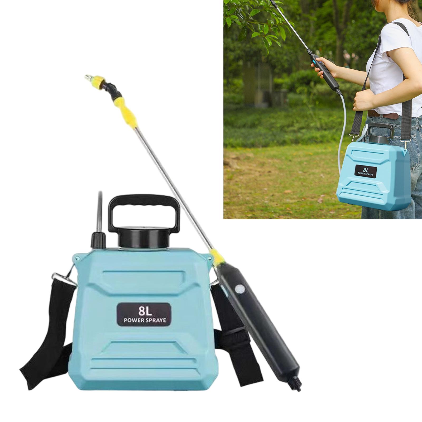 8L Electric Garden Sprayer Large Capacity Watering Irrigation Automatic Water Sprayer for Glass Cleaning Accessories verde