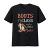 Horse T Shirt Boots Class And A Little Sass Lover Rider Owner Trainer HOR278F01 Vintage Washed Top For Everyday Wear Stretched