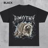 Lustiges Waschbär Metall-T-Shirt, Jimothy Müllbär Shirt und Kinder-T-Shirt, Vintage Heavy Metal Tier-Grafik, Retro 90er Bootleg Meme Shirt und Kinder-T-Shirt
