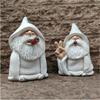 Creative Resin Gnome Statue With Middle Finger Gesture For Unique Garden Decor