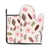 Flowers &Plants Pattern Microwave Glove Potholder Polyester Oven Mitt Insulation Gloves Kitchen Pad Baking BBQ Gloves Home Decor
