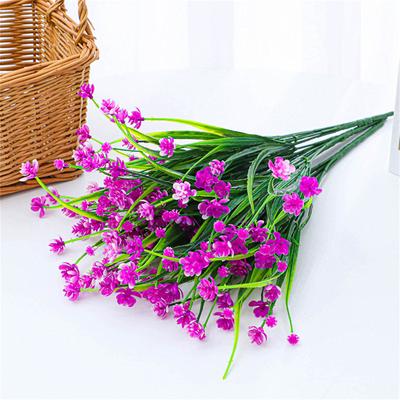 Outdoor Artificial Flowers UV Resistant Fake Plants, Faux Plastic Flower For Indoor Outside Hanging Plants Garden Porch Window Home Wedding Decor