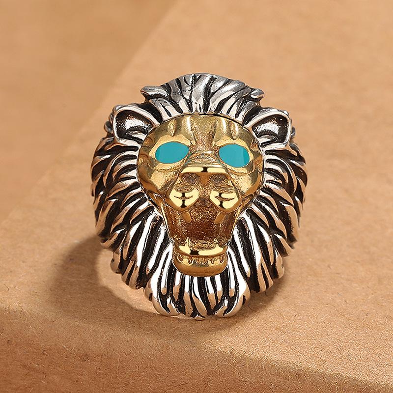 Pierścień Męska Osobowość Wszechstronny Hip-Hop Retro Trend Otwarcie Może Dostosować Kreatywne Ozdoby Ręczne 