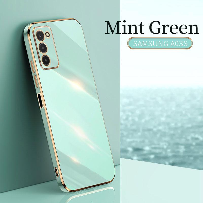For Samsung Galaxy A03S Case Protective Electroplating Shockproof Galaxy A03 A23 A50 A50S A30S Case Cover Silicone TPU Soft