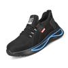 Men Safety Shoes Anti Smash Anti Puncture Breathable Casual Fly Knit Protective Work Shoes Direct Supply